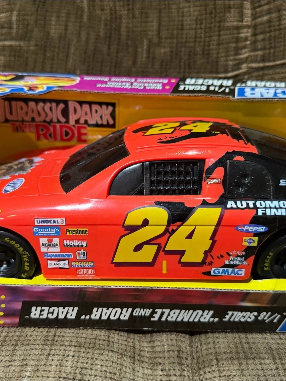 Nascar Red and Black #24 Toy Racecar - Rumble & Roar